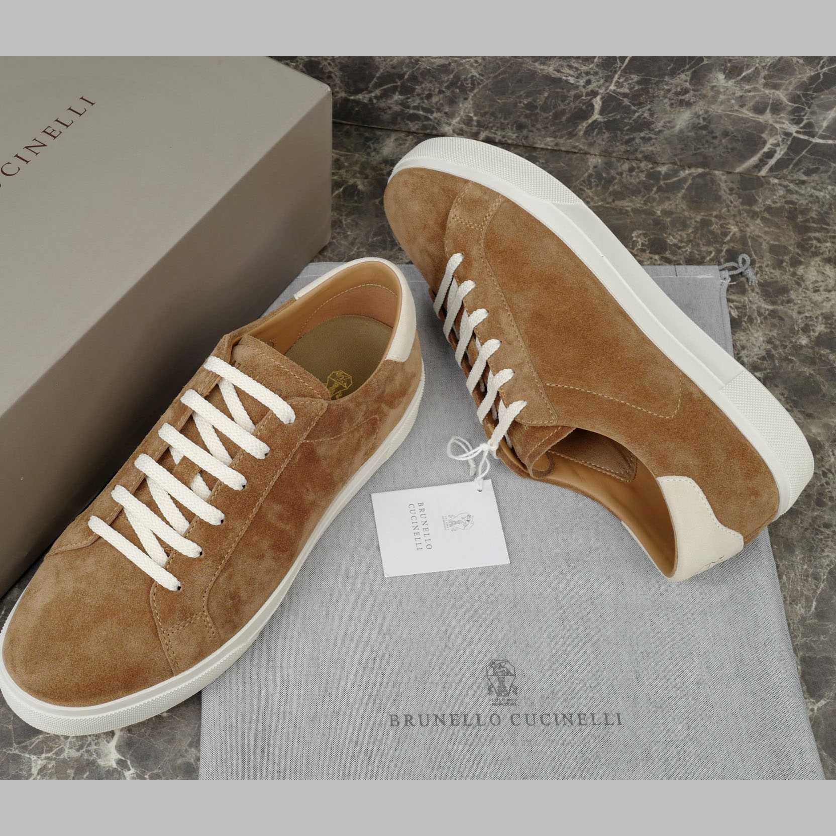 Brunello Cucinelli Suede Sneakers - EUR FASHION