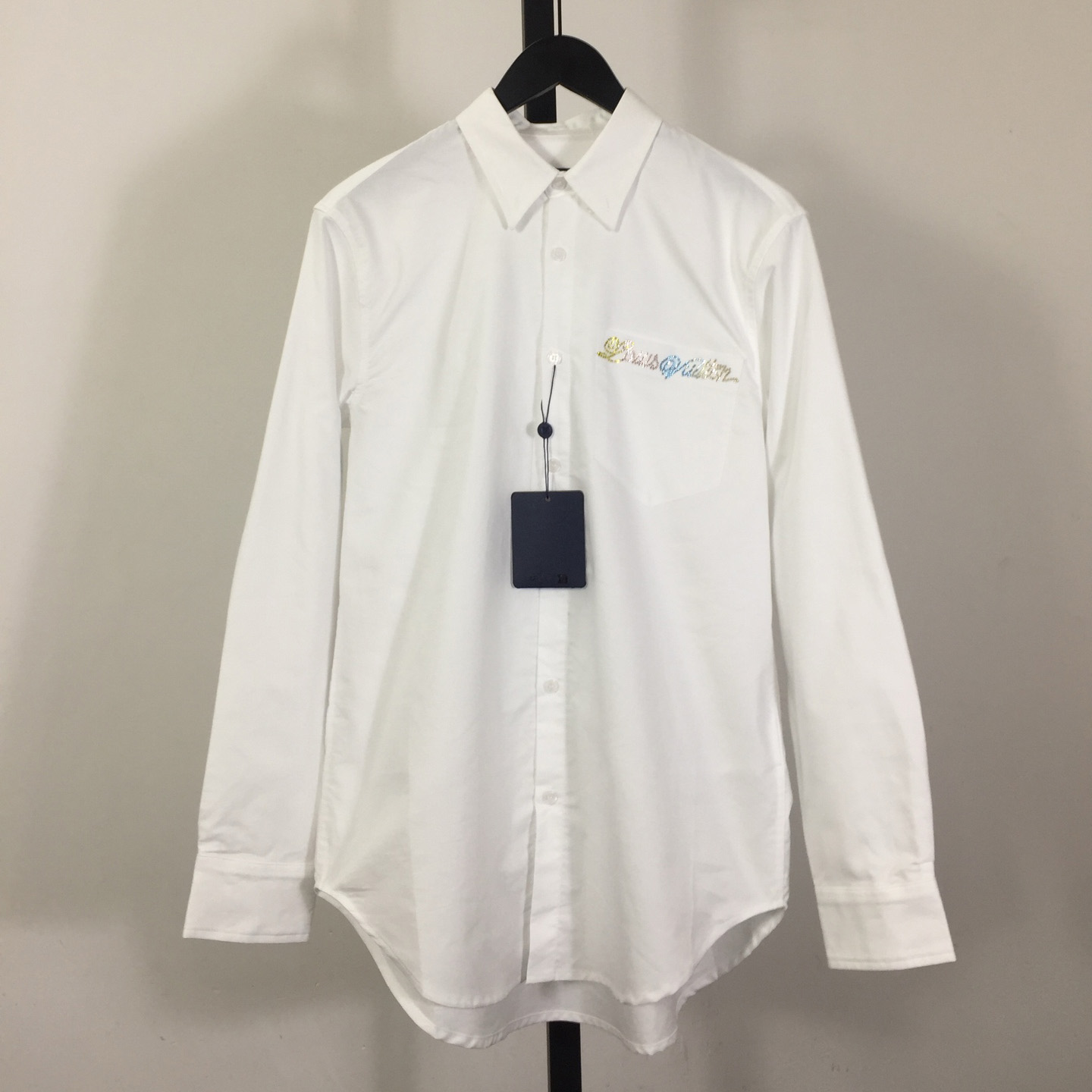 Louis Vuitton Embellished Long-Sleeved Cotton Shirt  1AGTQ5  - EUR FASHION