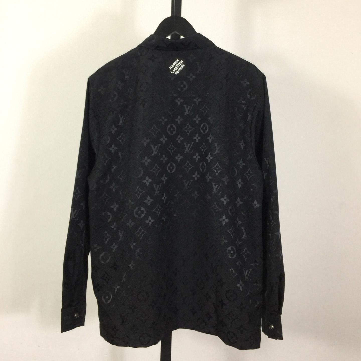 Louis Vuitton Monogram Moire Jacquard Silk Overshirt  1AGTGQ - EUR FASHION
