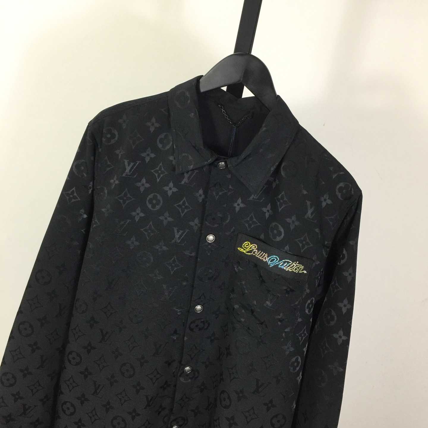 Louis Vuitton Monogram Moire Jacquard Silk Overshirt  1AGTGQ - EUR FASHION