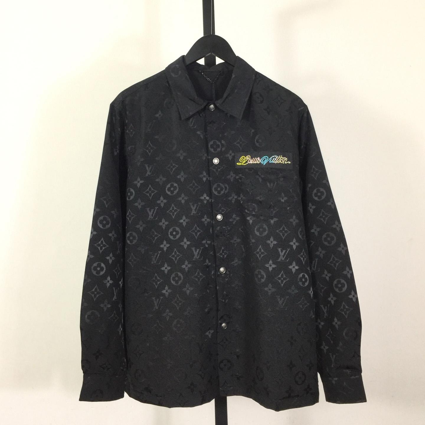 Louis Vuitton Monogram Moire Jacquard Silk Overshirt  1AGTGQ - EUR FASHION