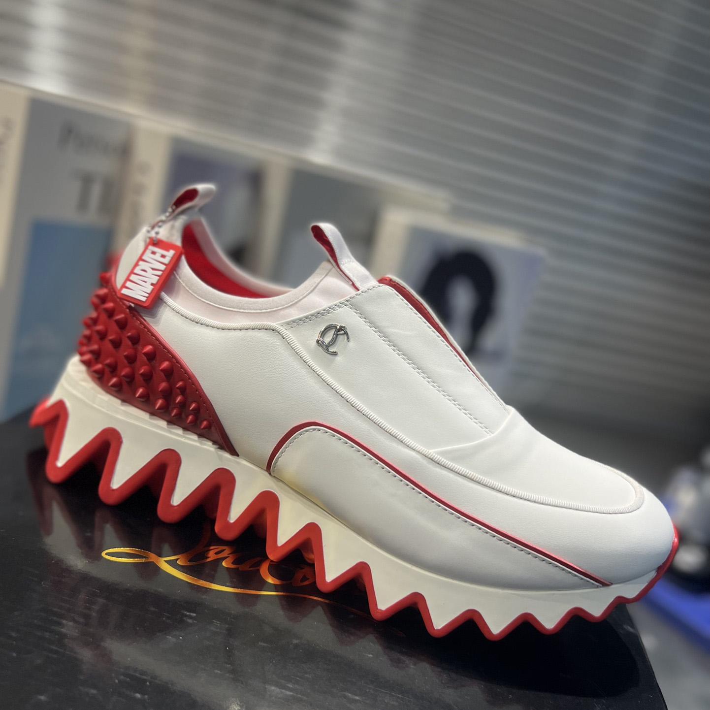 Christian Louboutin Sharkyloub SP Spikes Sneakers  - EUR FASHION