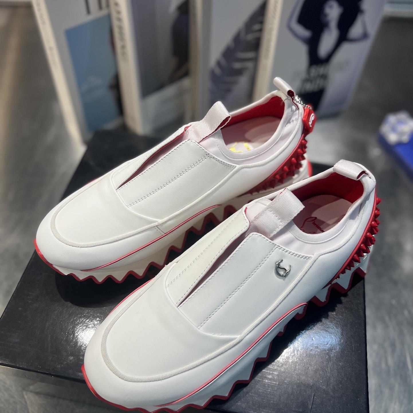 Christian Louboutin Sharkyloub SP Spikes Sneakers  - EUR FASHION