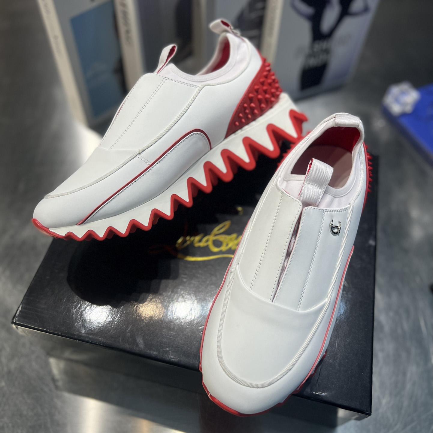 Christian Louboutin Sharkyloub SP Spikes Sneakers  - EUR FASHION