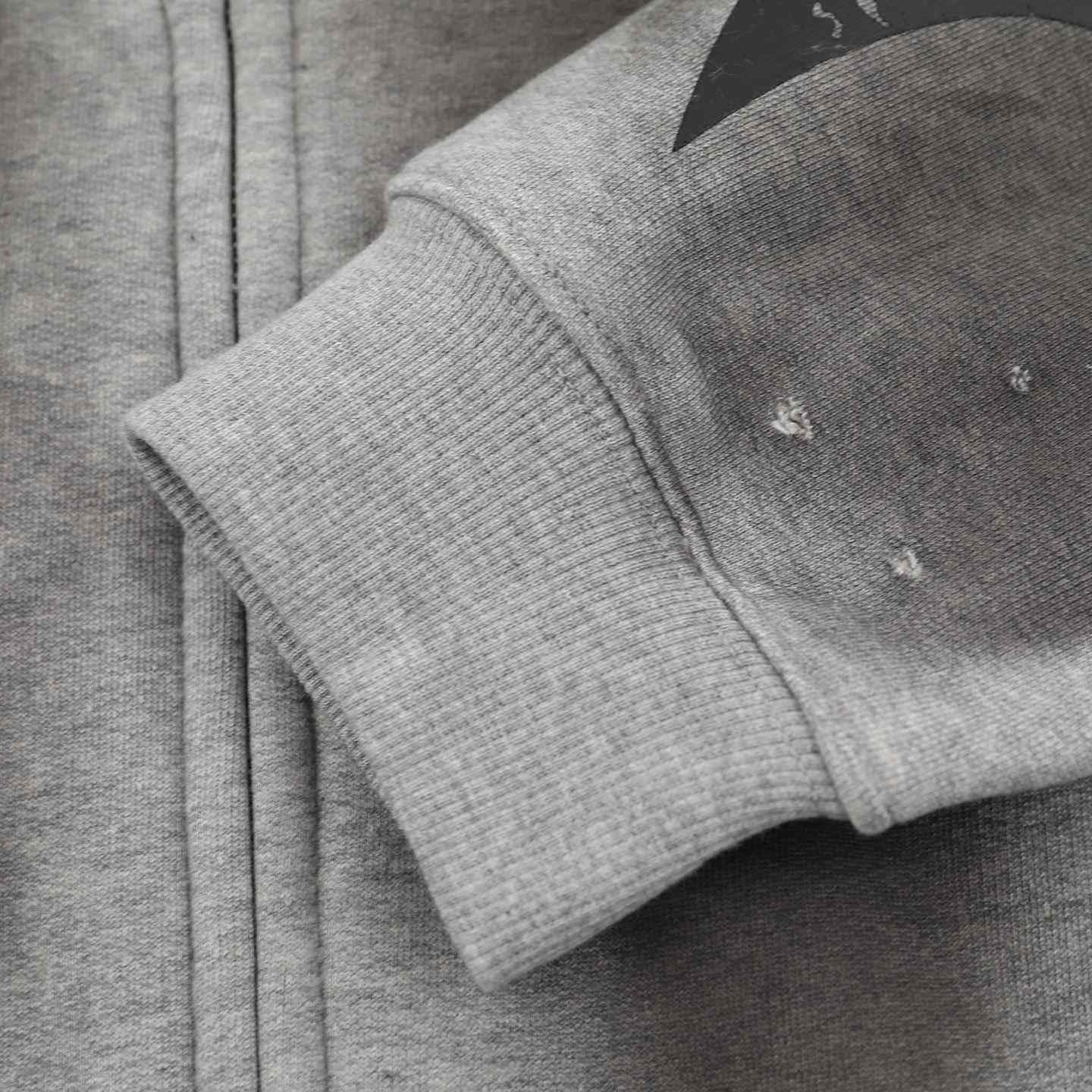 LostShdws Complex Con Exclusive Acid Wash Zip Up Hoodie Grey - EUR FASHION