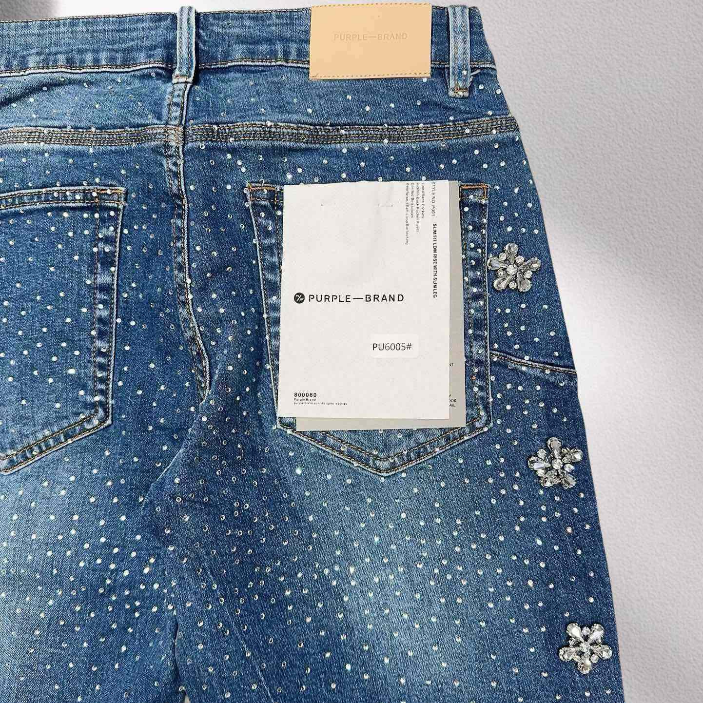 Purple-Brand Denim Shorts    6005 - EUR FASHION