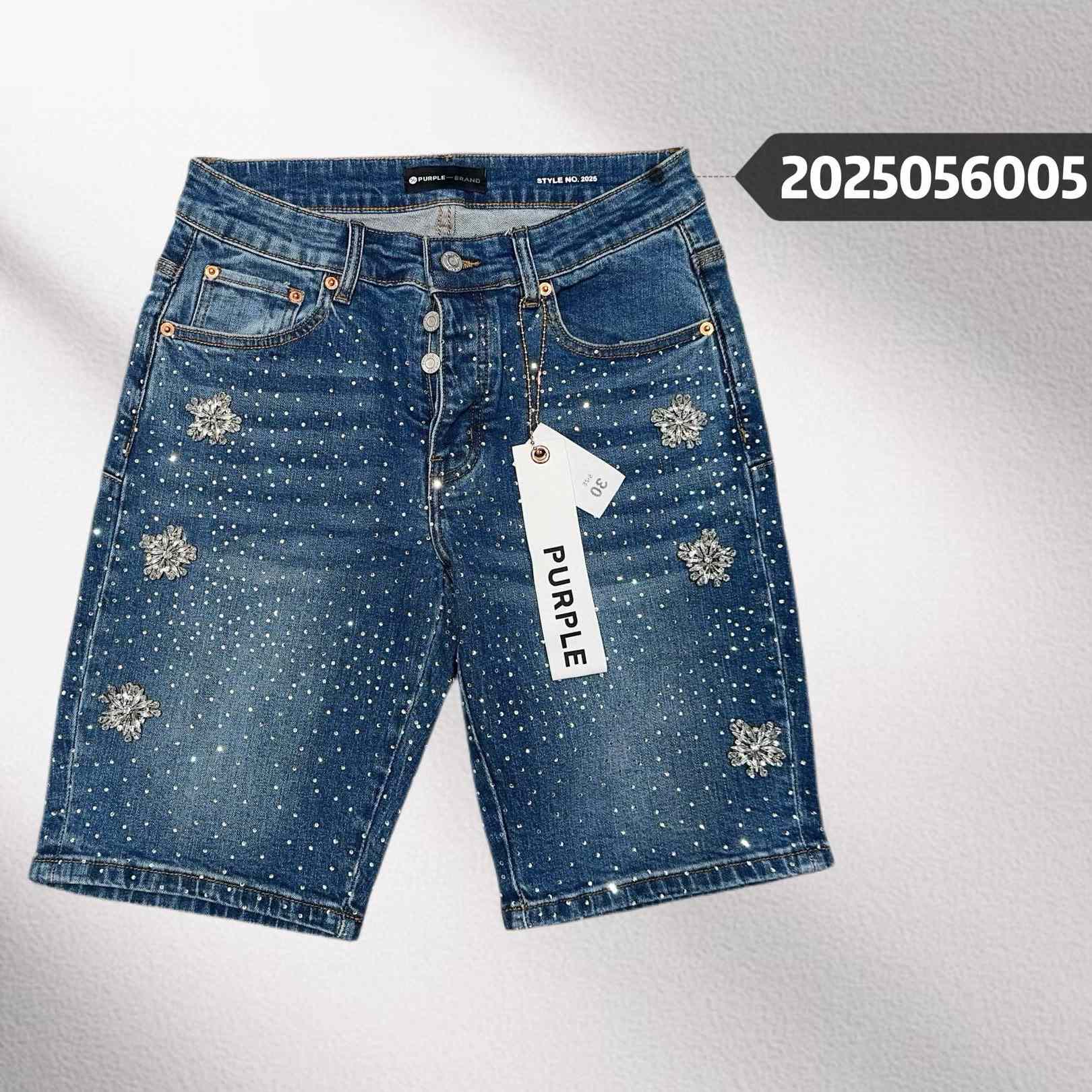 Purple-Brand Denim Shorts    6005 - EUR FASHION