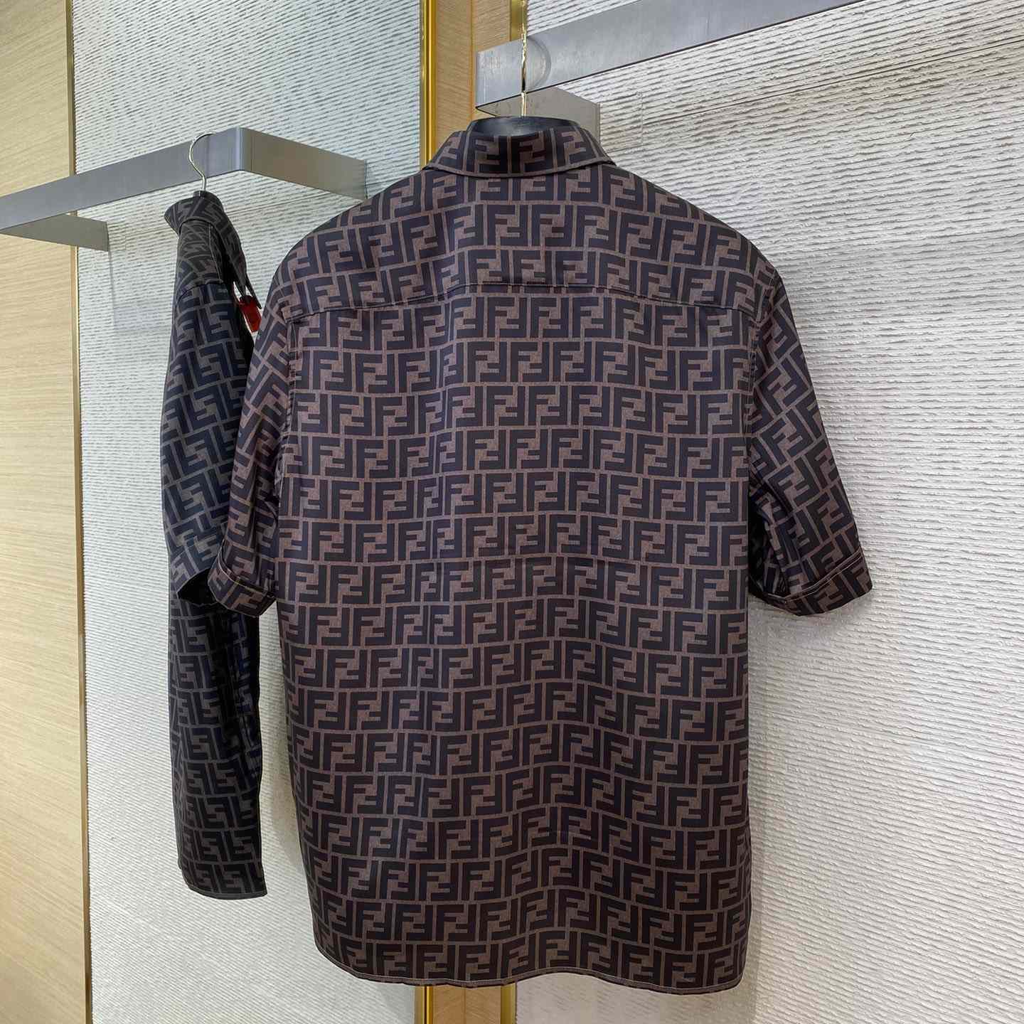 Fendi Brown Silk Shirt - EUR FASHION