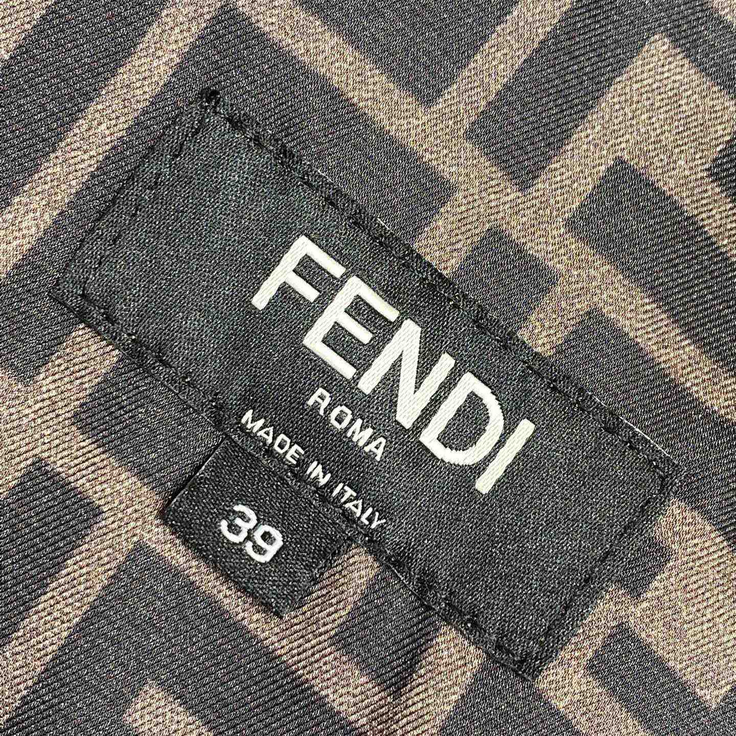 Fendi Brown Silk Shirt - EUR FASHION