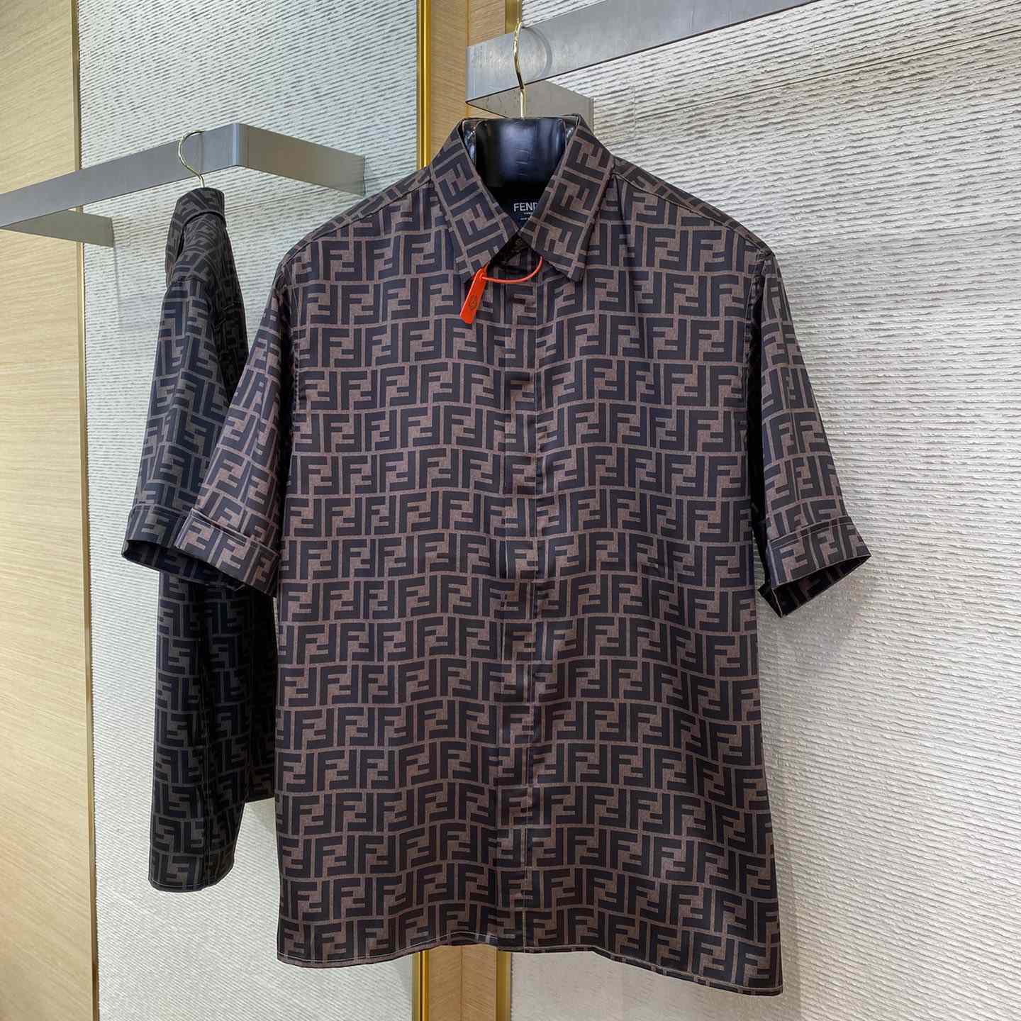 Fendi Brown Silk Shirt - EUR FASHION