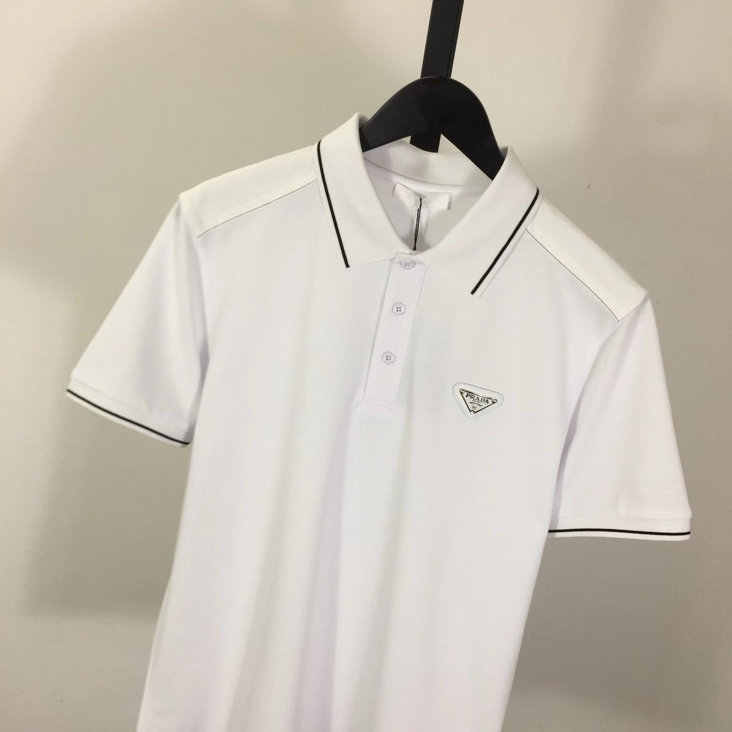 Prada Short-sleeved Piqué Polo Shirt - EUR FASHION