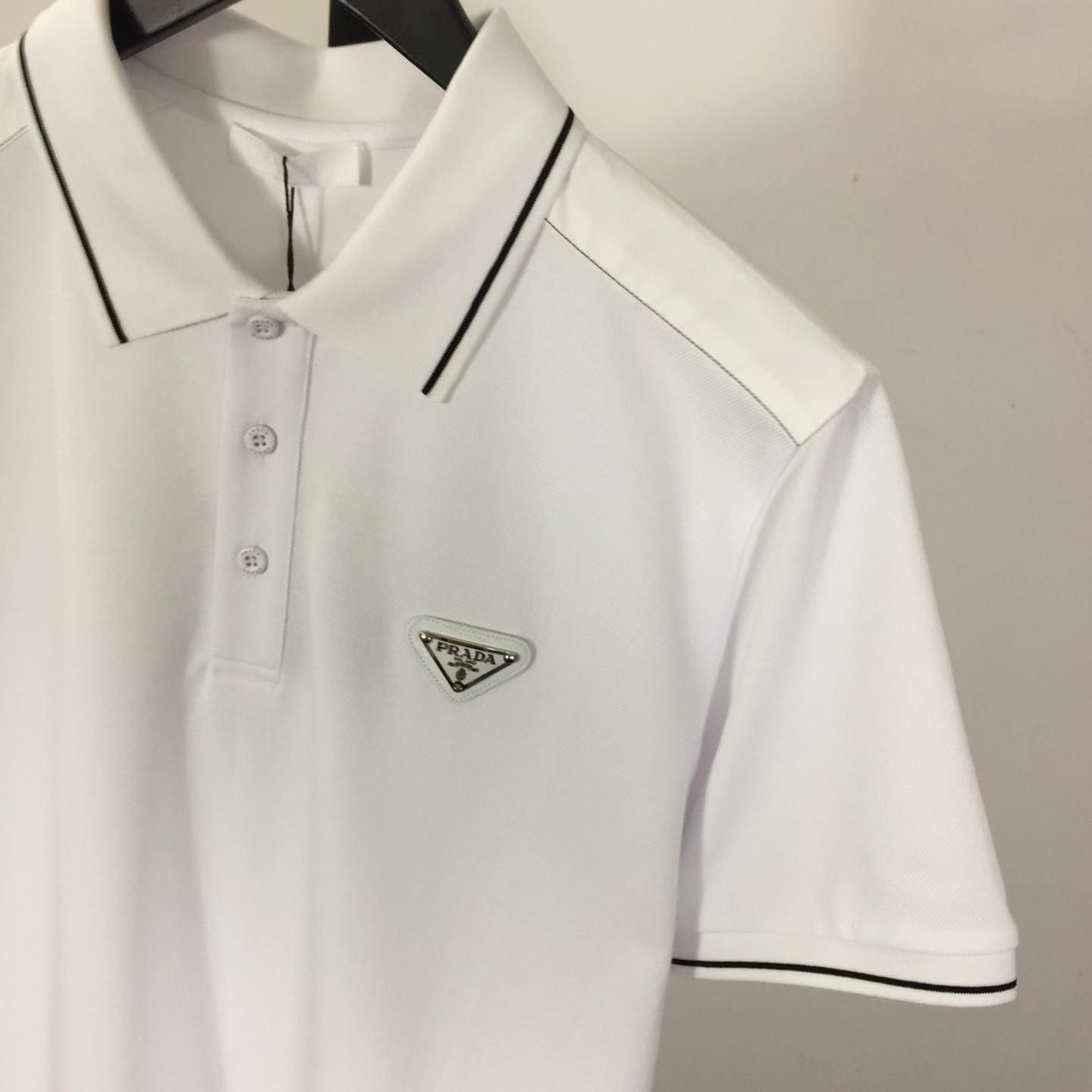 Prada Short-sleeved Piqué Polo Shirt - EUR FASHION