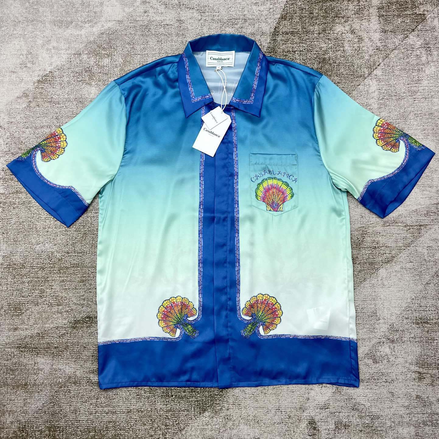 Casablanca Coquillage Coloré Silk Shirt    CA3457 - EUR FASHION