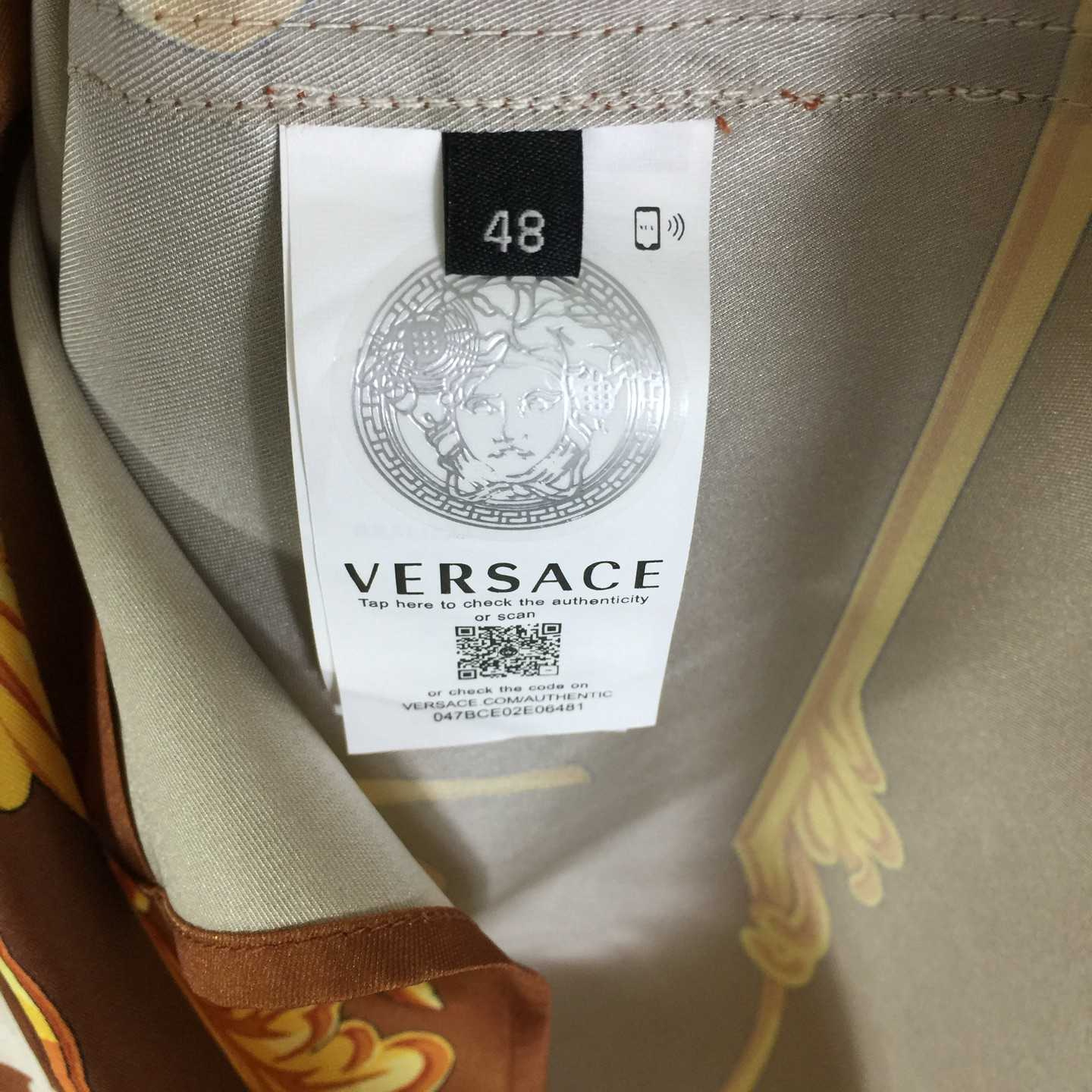 Versace Cameo Silk Shirt - EUR FASHION