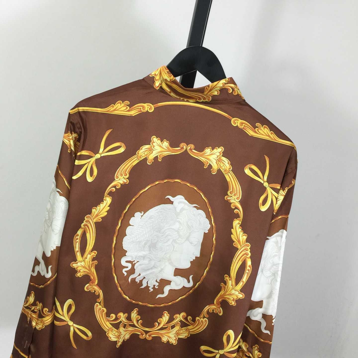 Versace Cameo Silk Shirt - EUR FASHION