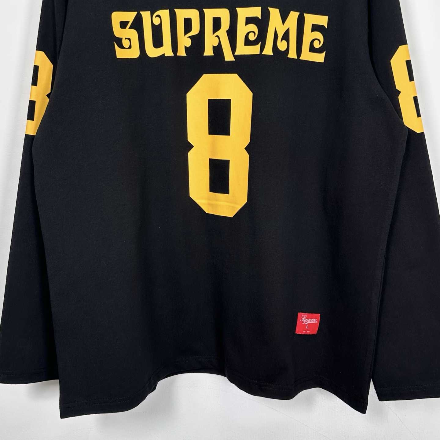 Supreme Affiliated L/S Football Top Black - EUR FASHION