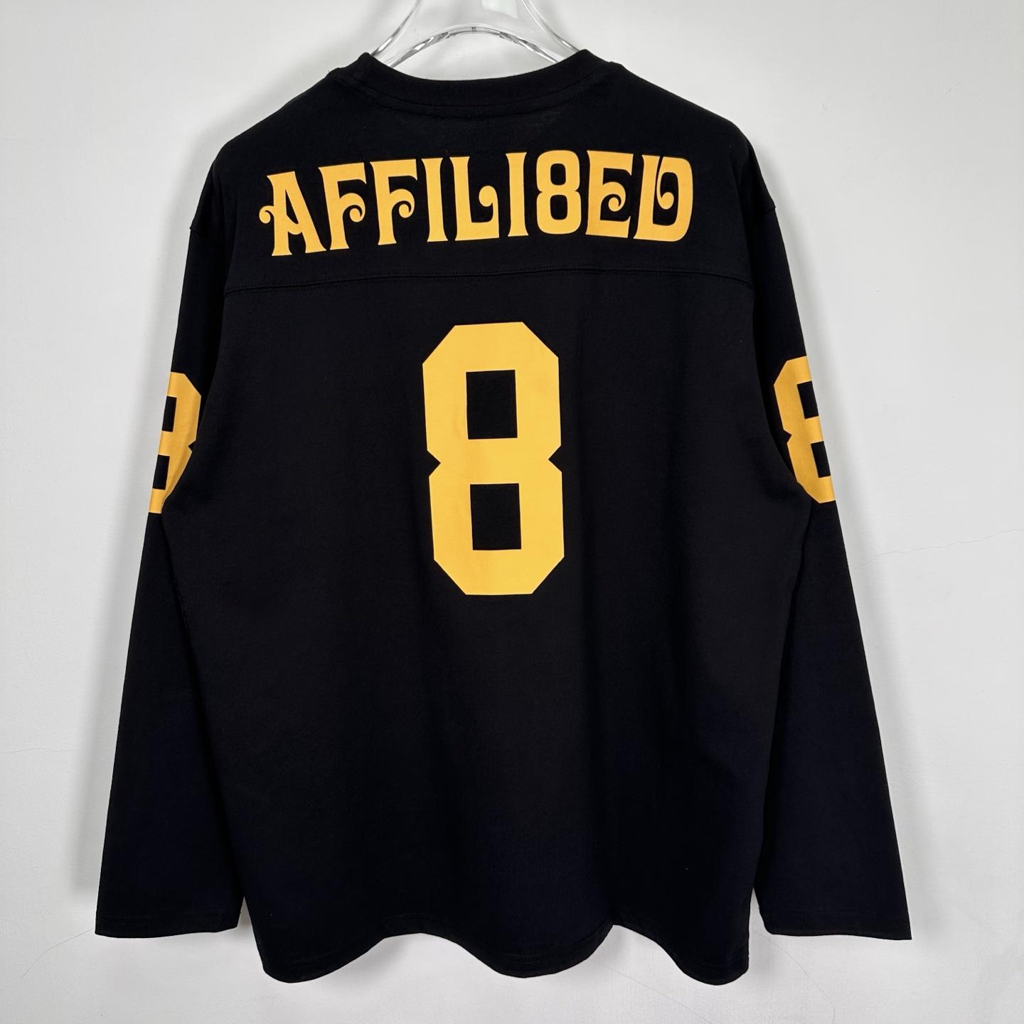 Supreme Affiliated L/S Football Top Black - EUR FASHION