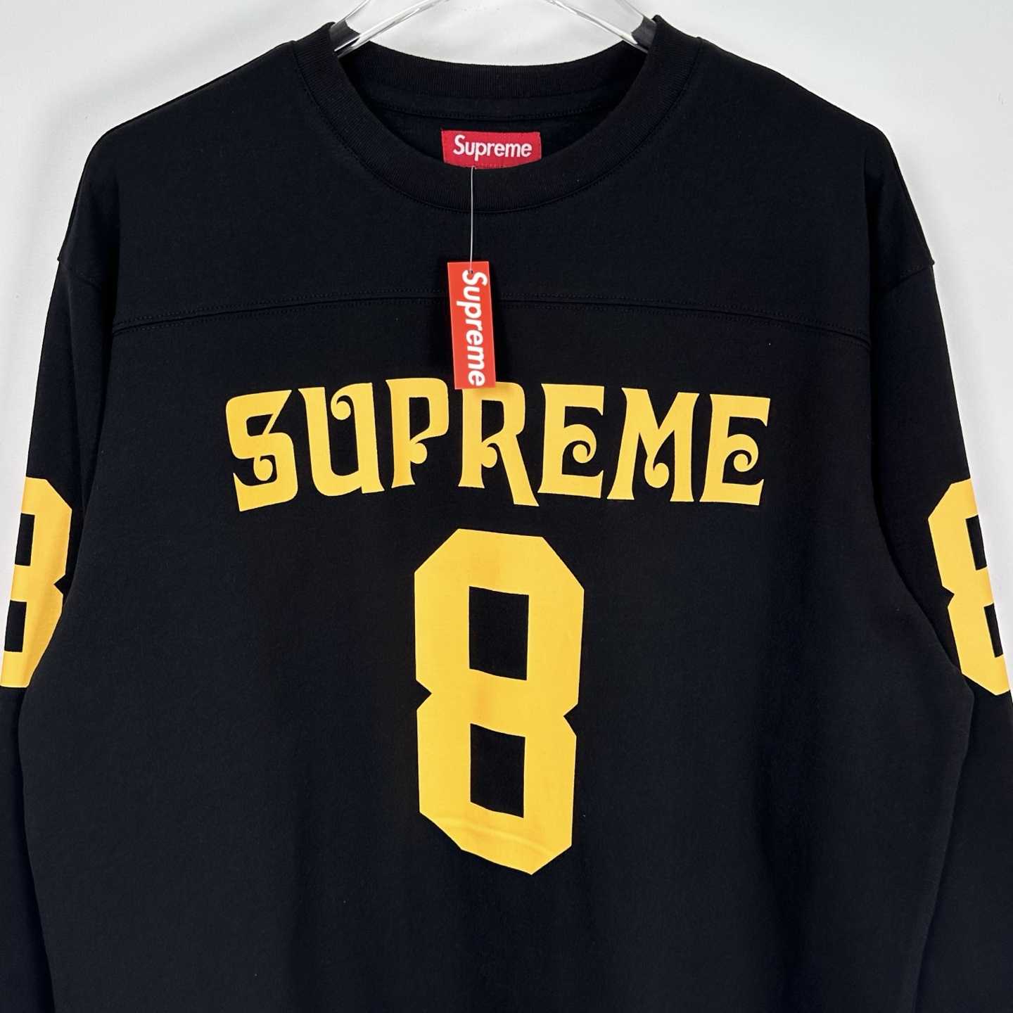 Supreme Affiliated L/S Football Top Black - EUR FASHION