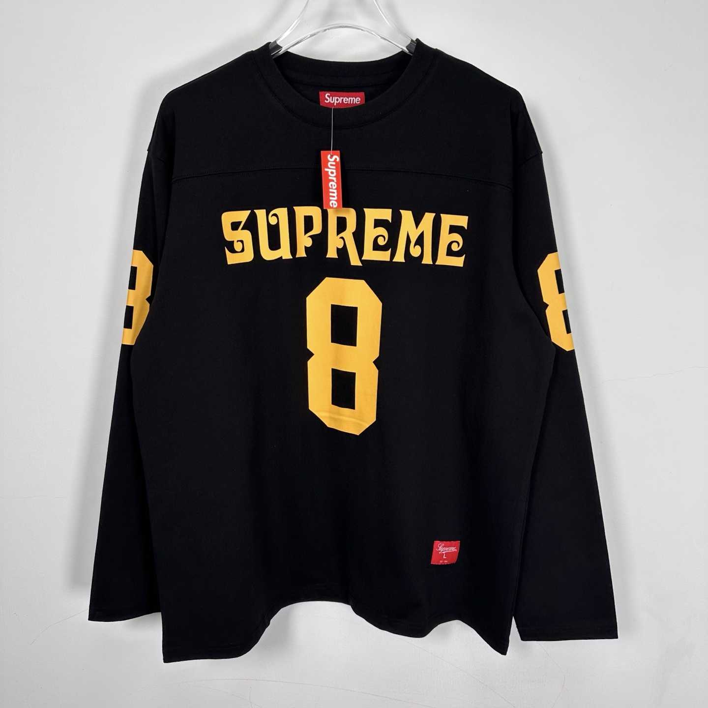 Supreme Affiliated L/S Football Top Black - EUR FASHION