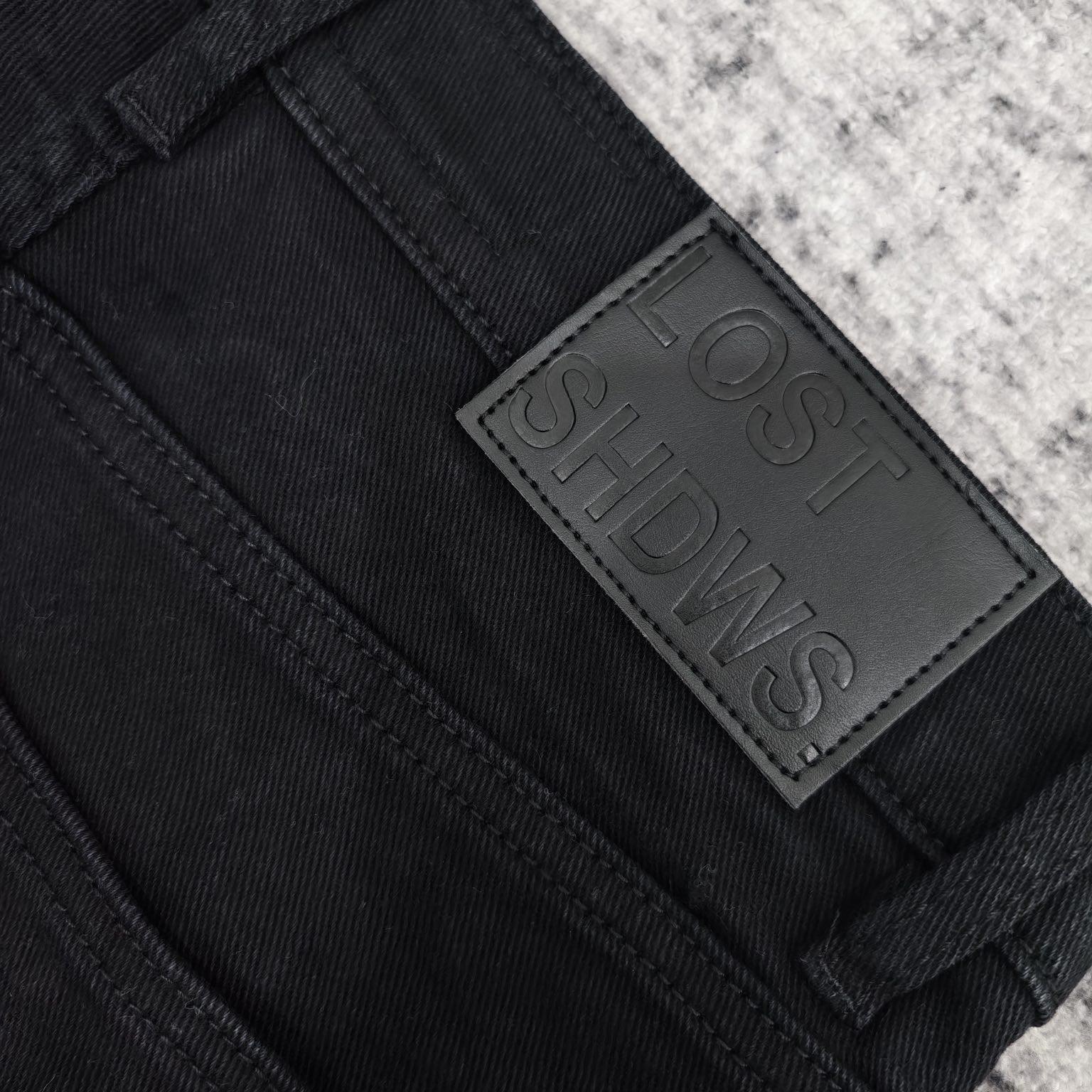 Lost Shadows Grey Waxed Denim   708 - EUR FASHION