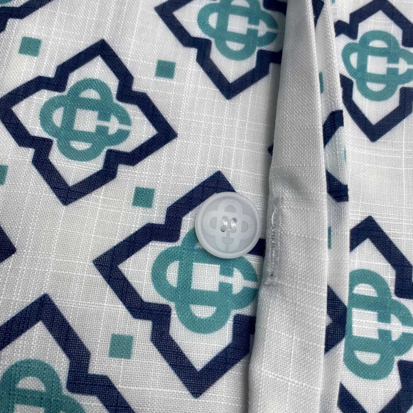 Casablanca Gradient Monogram Short Sleeve Silk Shirt  CA3537 - EUR FASHION
