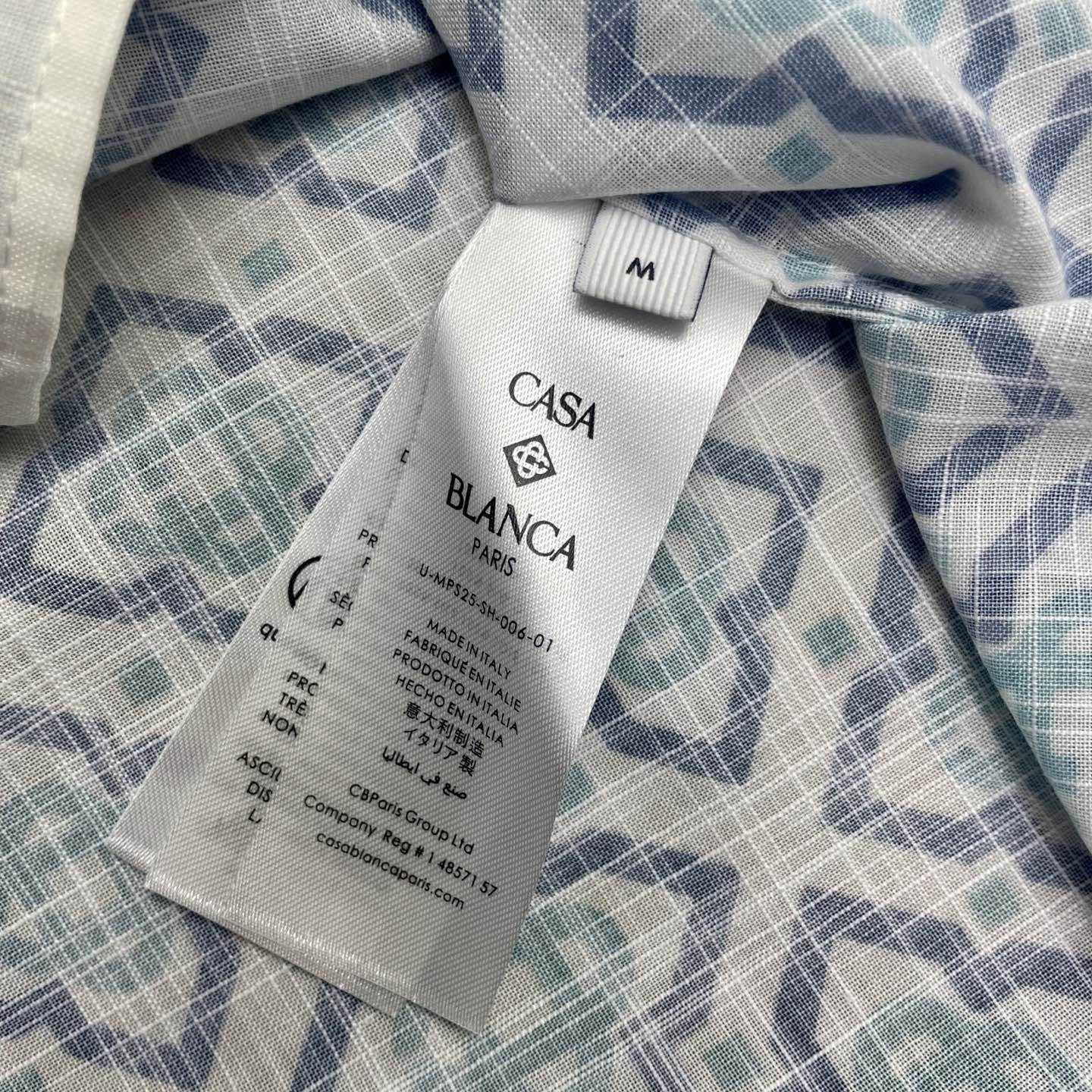 Casablanca Gradient Monogram Short Sleeve Silk Shirt  CA3537 - EUR FASHION