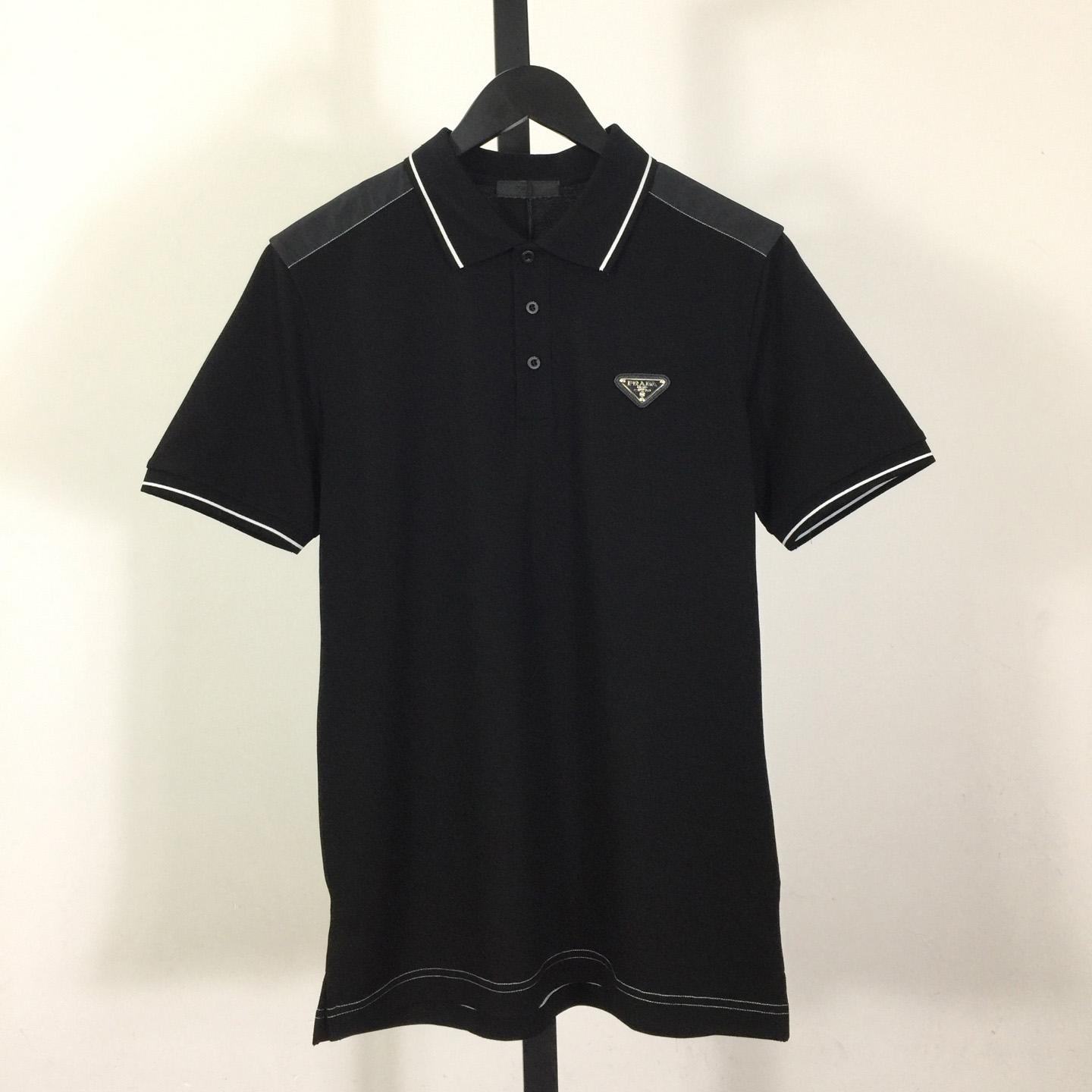 Prada Short-sleeved Piqué Polo Shirt - EUR FASHION
