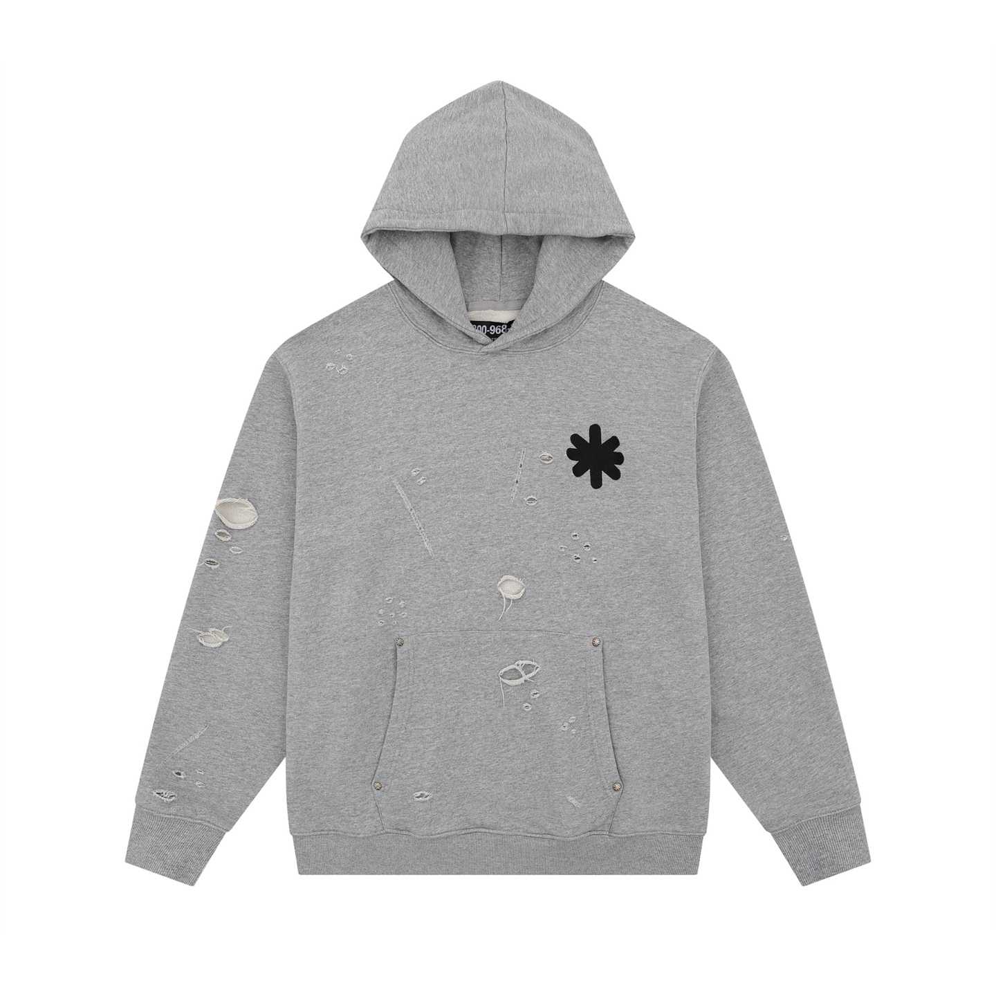LostShdws OG Logo Hoodie Heather Grey - EUR FASHION