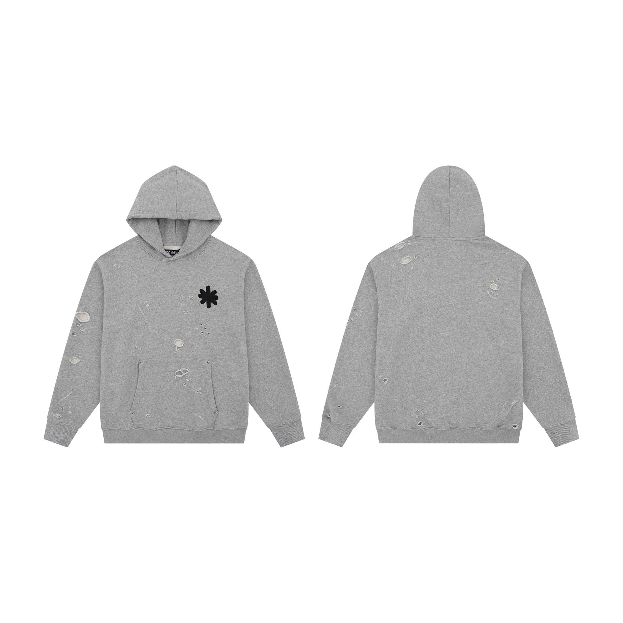 LostShdws OG Logo Hoodie Heather Grey - EUR FASHION