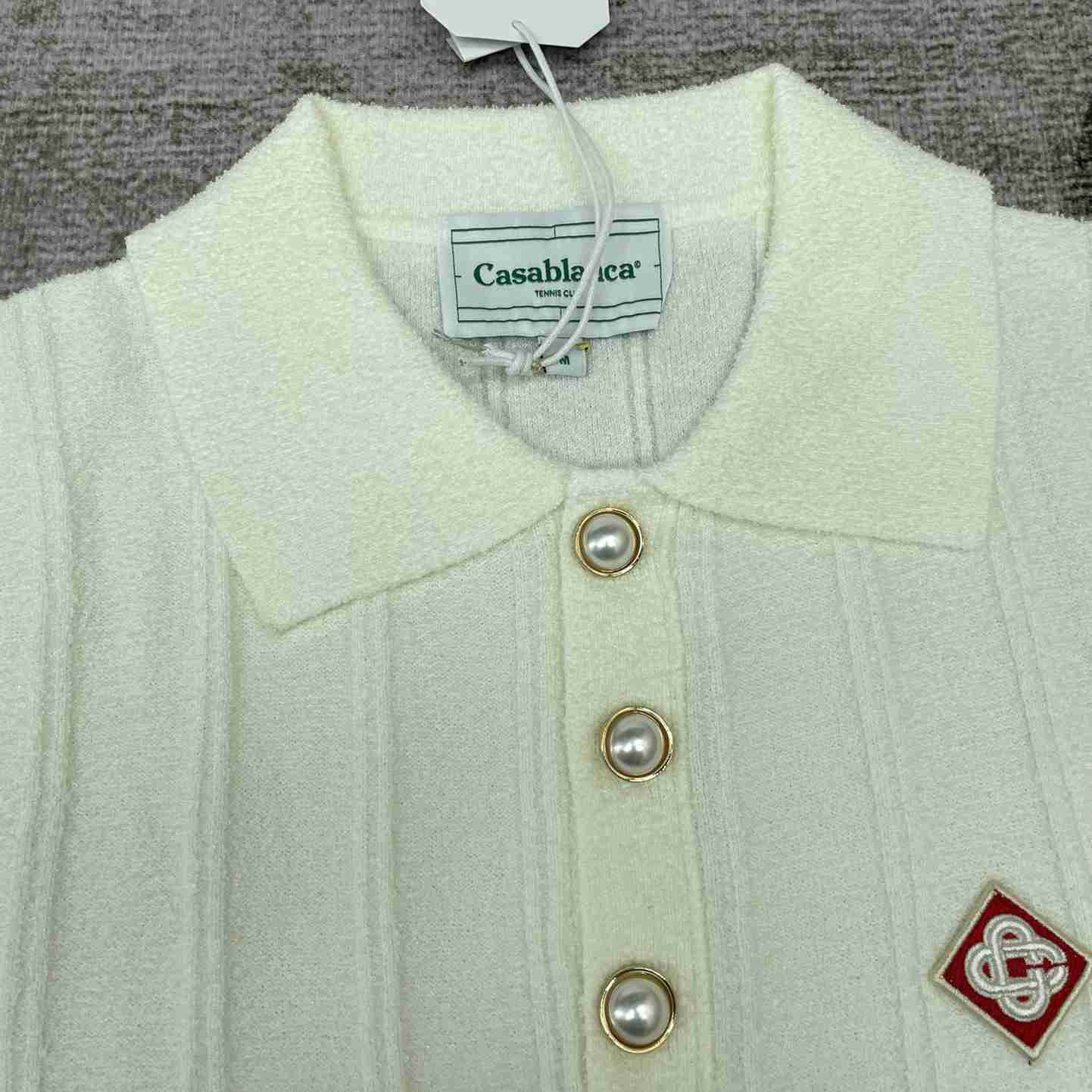 Casablanca Logo Appliqué Boucle Polo Shirt   D0016 - EUR FASHION