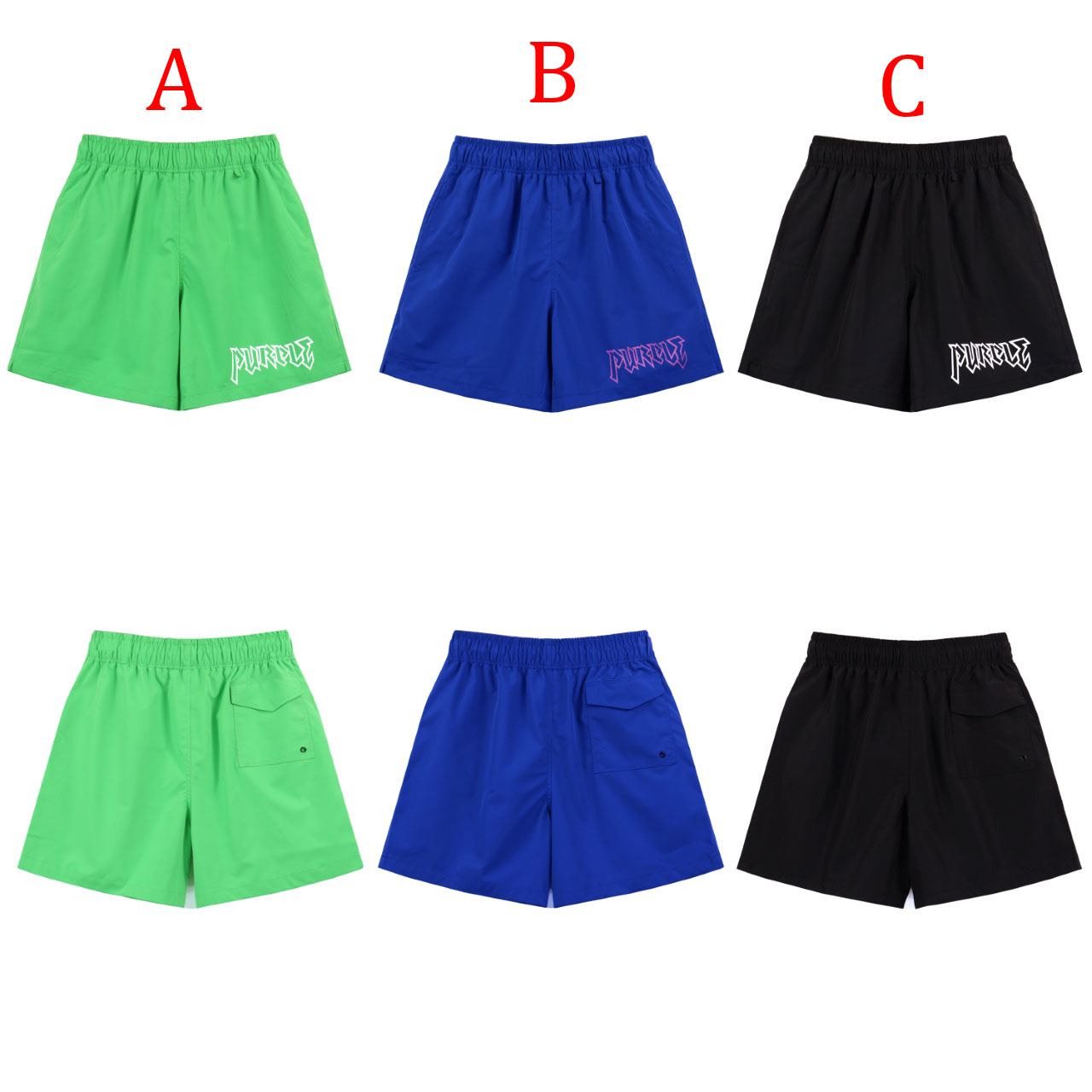 Purple-Brand Graphic Sweat Shorts - EUR FASHION