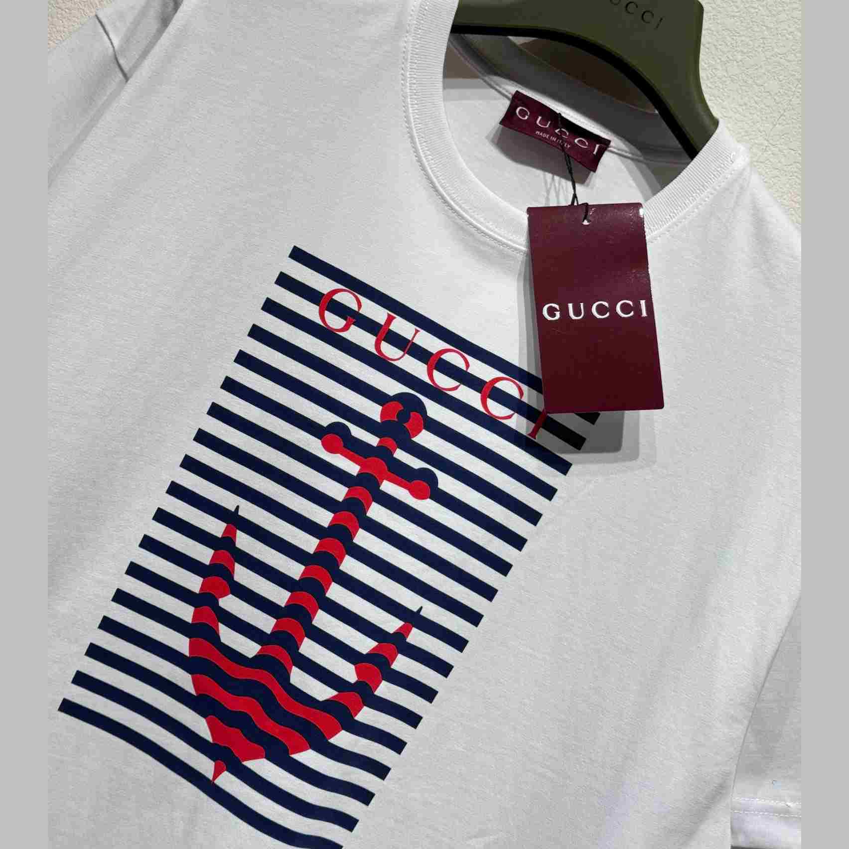 Gucci Printed Cotton Jersey T-shirt - EUR FASHION