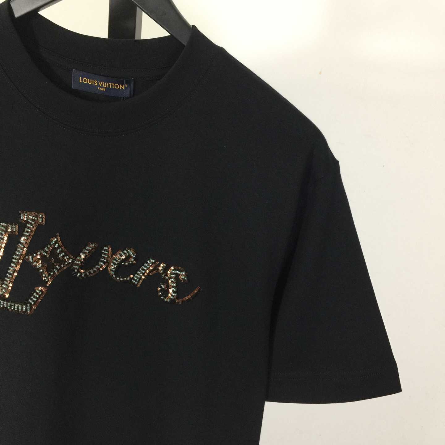 Louis Vuitton LV Vers Embellished Short-Sleeved T-Shirt   - EUR FASHION