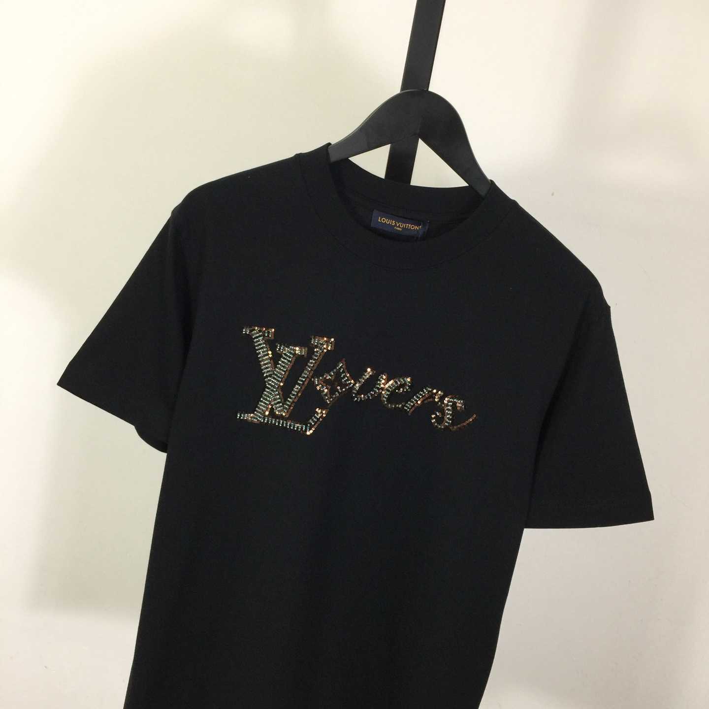 Louis Vuitton LV Vers Embellished Short-Sleeved T-Shirt   - EUR FASHION