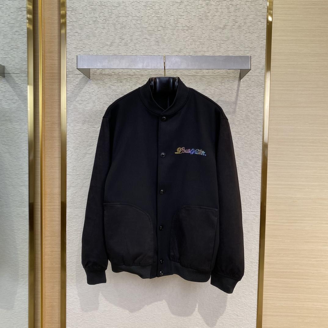 Louis Vuitton Leather Mix Varsity Blouson   1AGTJA - EUR FASHION