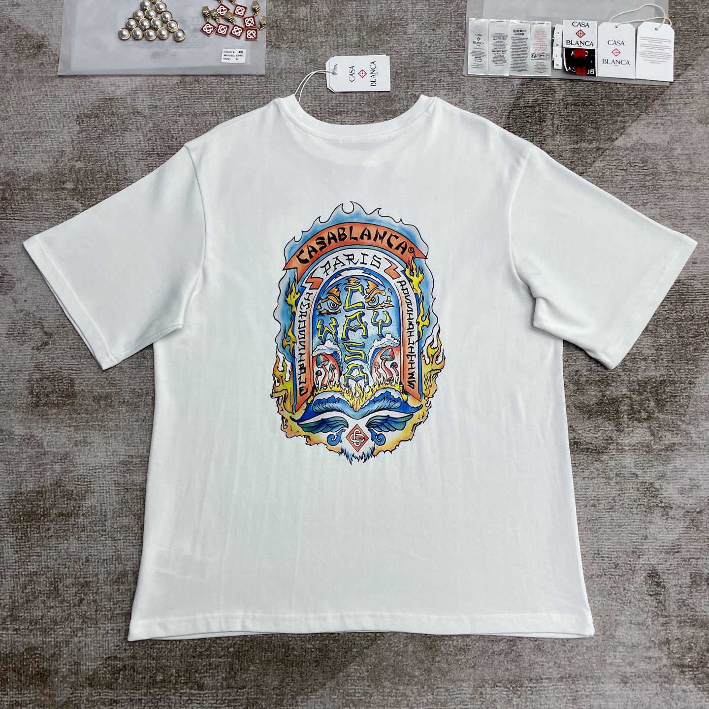 Casablanca Casa Way Skate Printed T-shirt   C983 - EUR FASHION