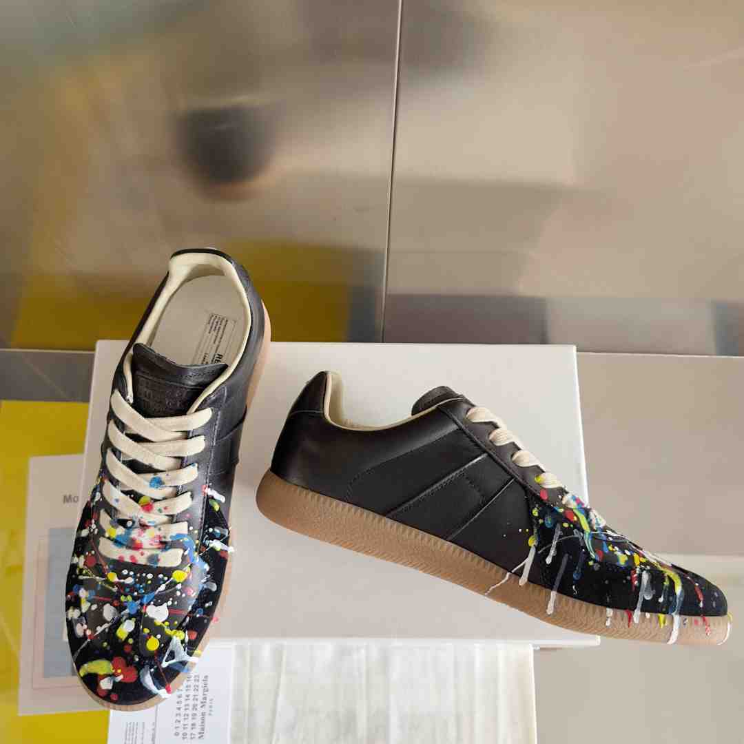 Maison Margiela Wmns Replica Low 'Paint Splatter - Black Pollock' - EUR FASHION