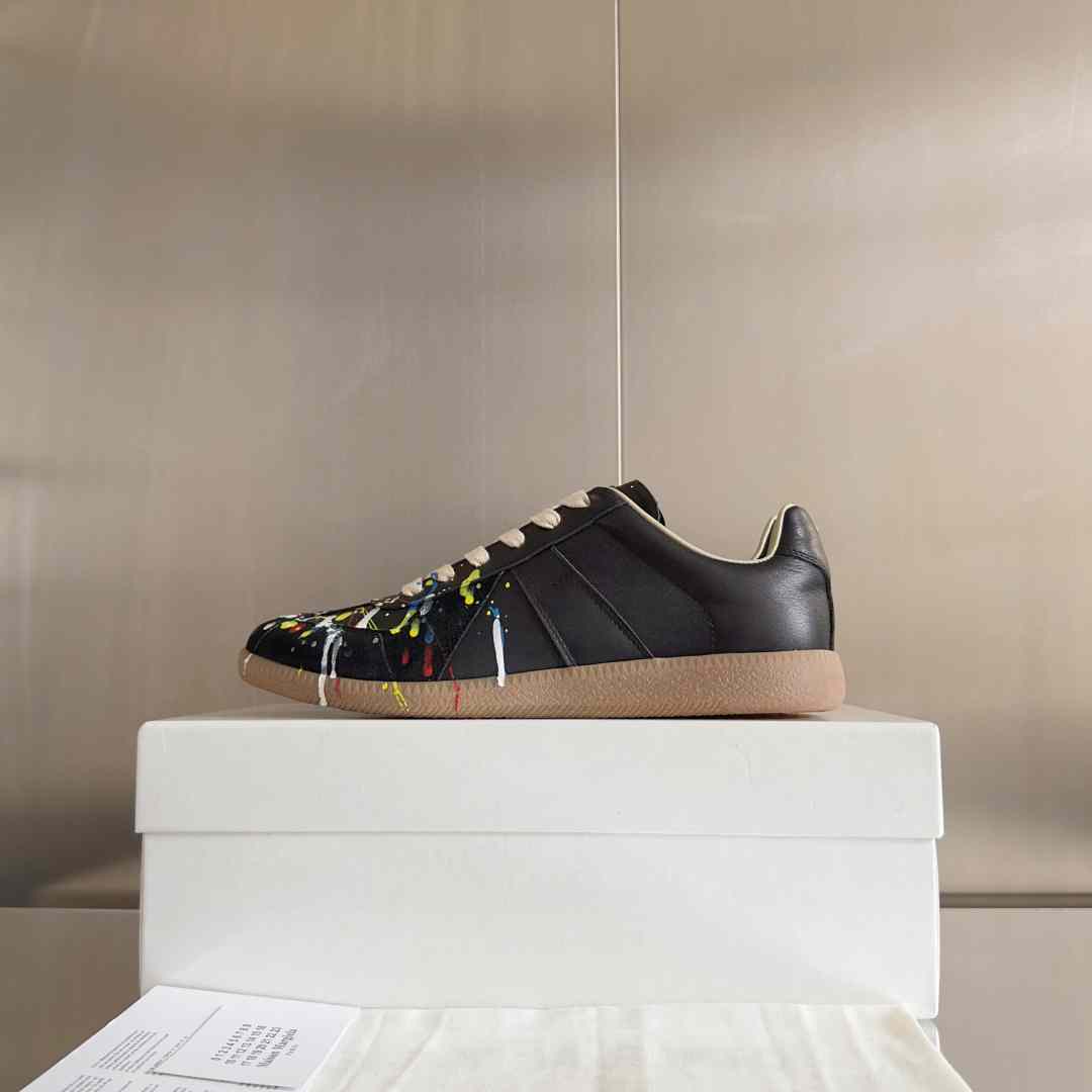 Maison Margiela Wmns Replica Low 'Paint Splatter - Black Pollock' - EUR FASHION