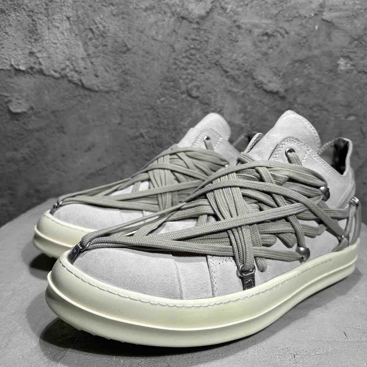 Rick Owens Megalaced Low Sneaks  - EUR FASHION