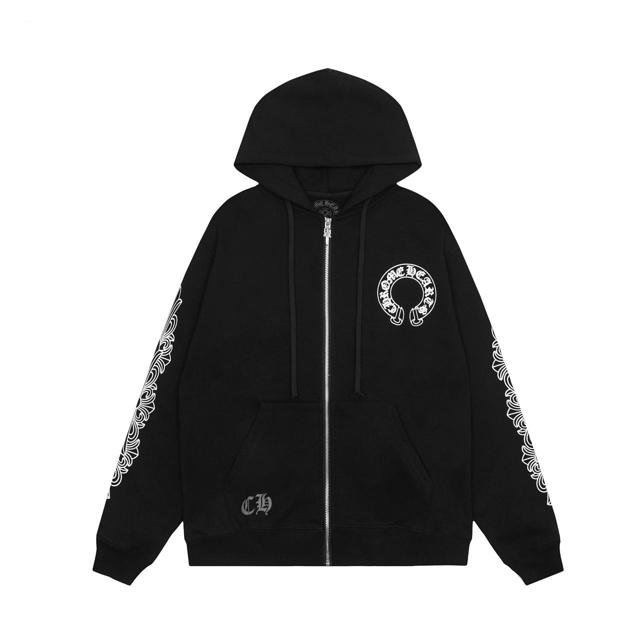 Chrome Hearts Zip Up Hoodie  - EUR FASHION