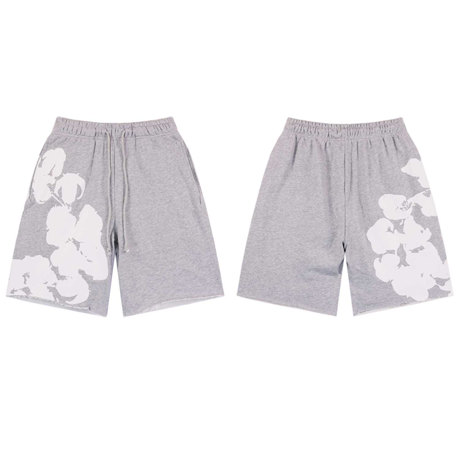 Denim Tears Big Cotton Wreath Sweat Shorts - EUR FASHION
