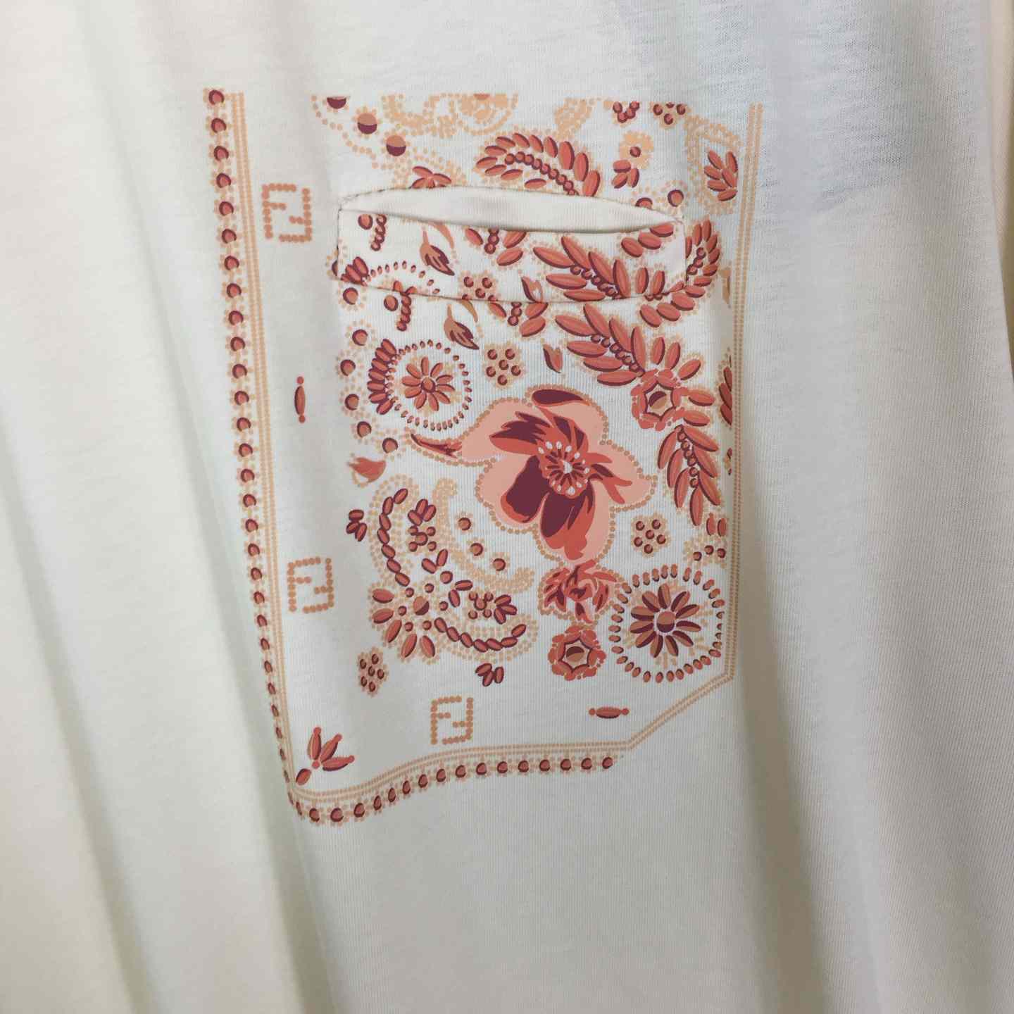 Fendi White Cotton T-shirt - EUR FASHION
