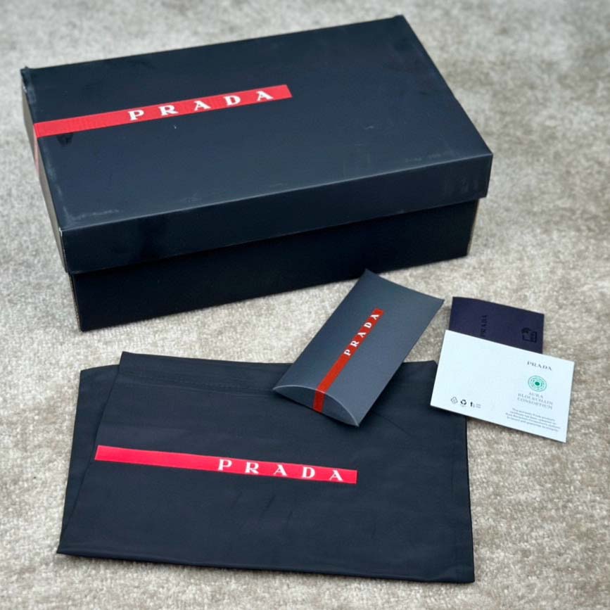 Prada Patent Leather And Technical Fabric Prada America's Cup Sneakers - EUR FASHION