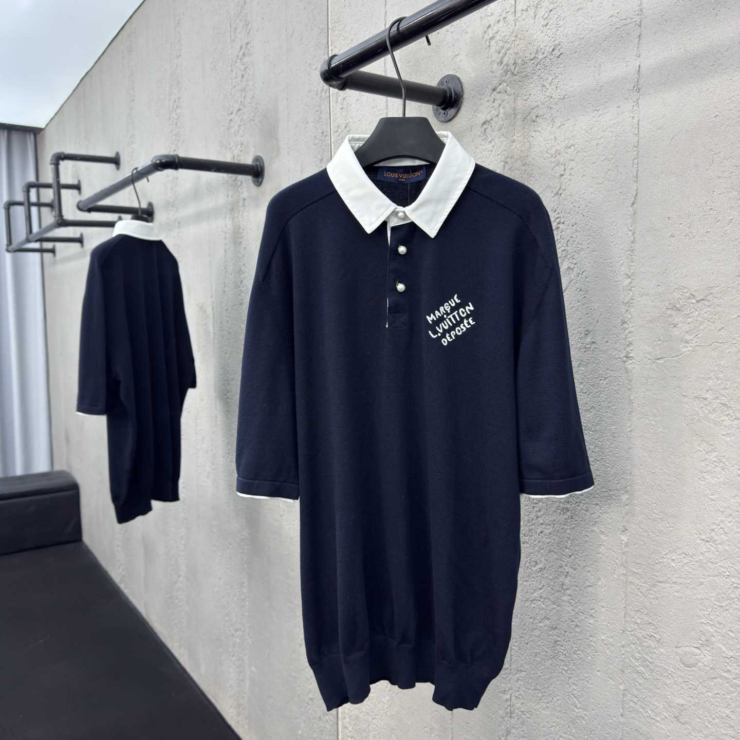 Louis Vuitton Embroidered Short-Sleeved Cotton Blend Polo Shirt   1AFQQK - EUR FASHION