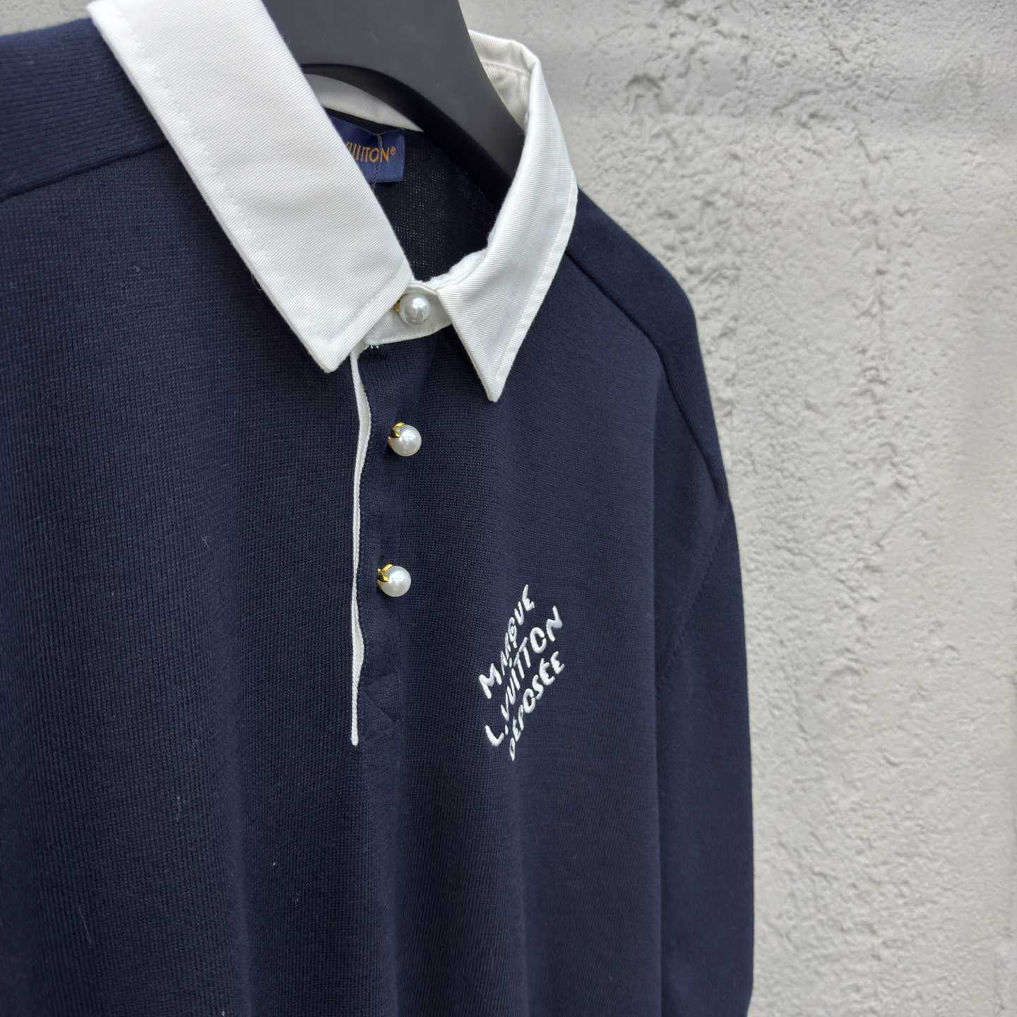 Louis Vuitton Embroidered Short-Sleeved Cotton Blend Polo Shirt   1AFQQK - EUR FASHION