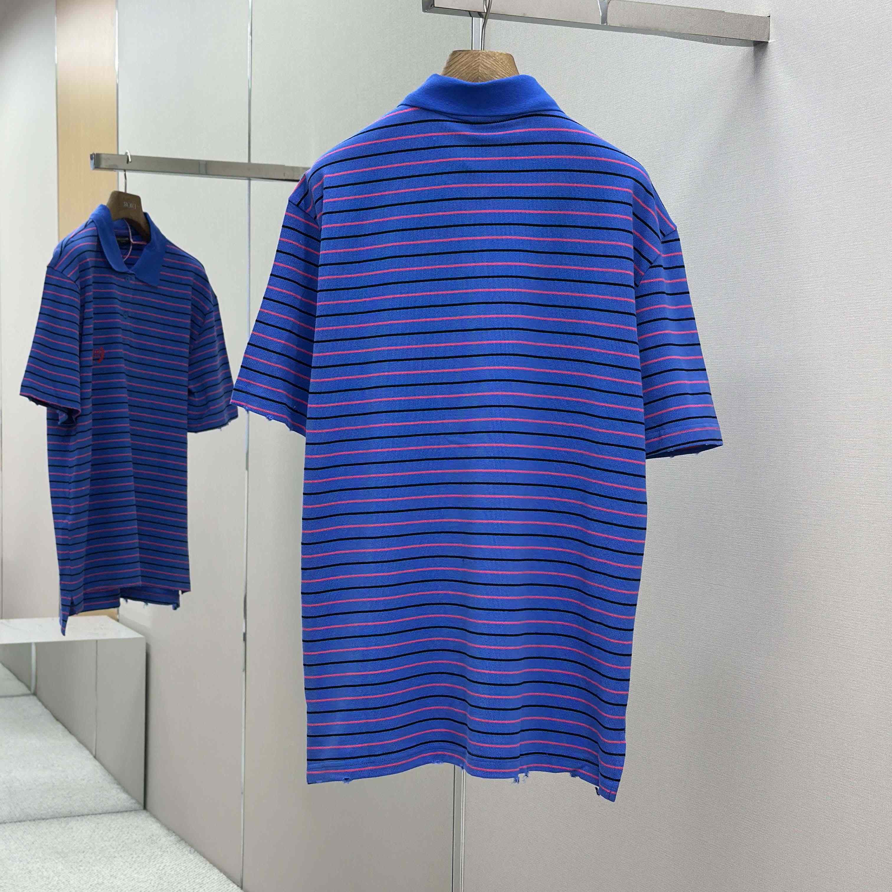 Balenciaga Striped Polo Shirt - EUR FASHION