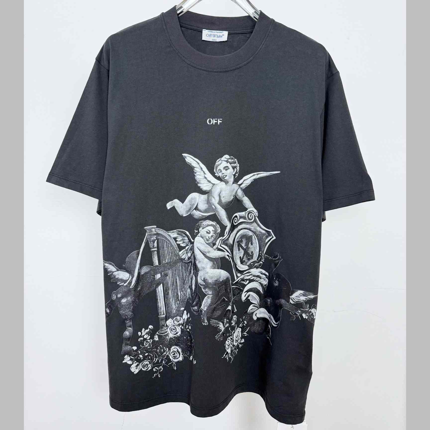 Off-White Putti Skate S/S Tee Vintage Black - White - EUR FASHION