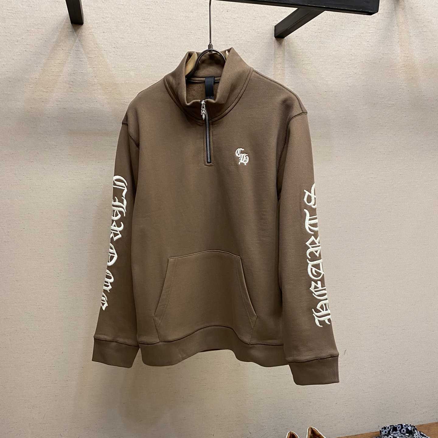Chrome Heart Slo Ride 1/2 Zip  Sweatshirts  yf1206 (50% Off Sale) - EUR FASHION