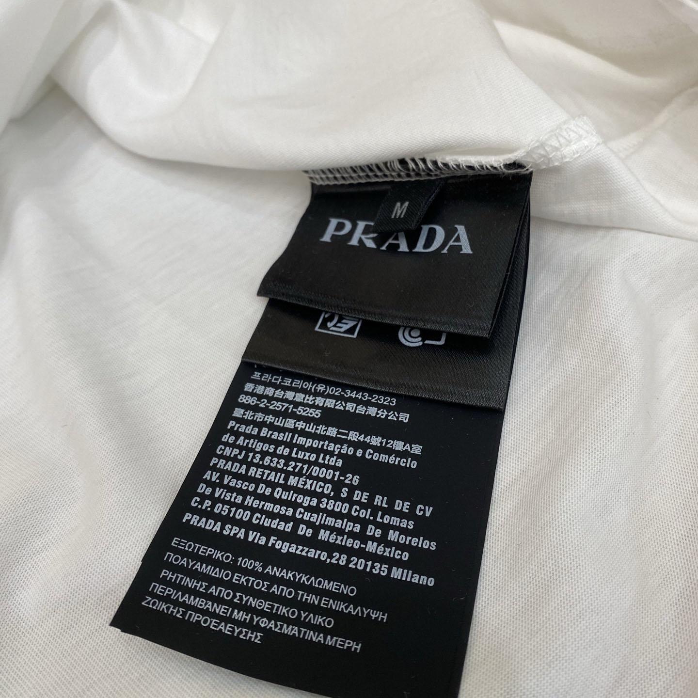 Prada Re-Nylon And Jersey T-shirt - EUR FASHION