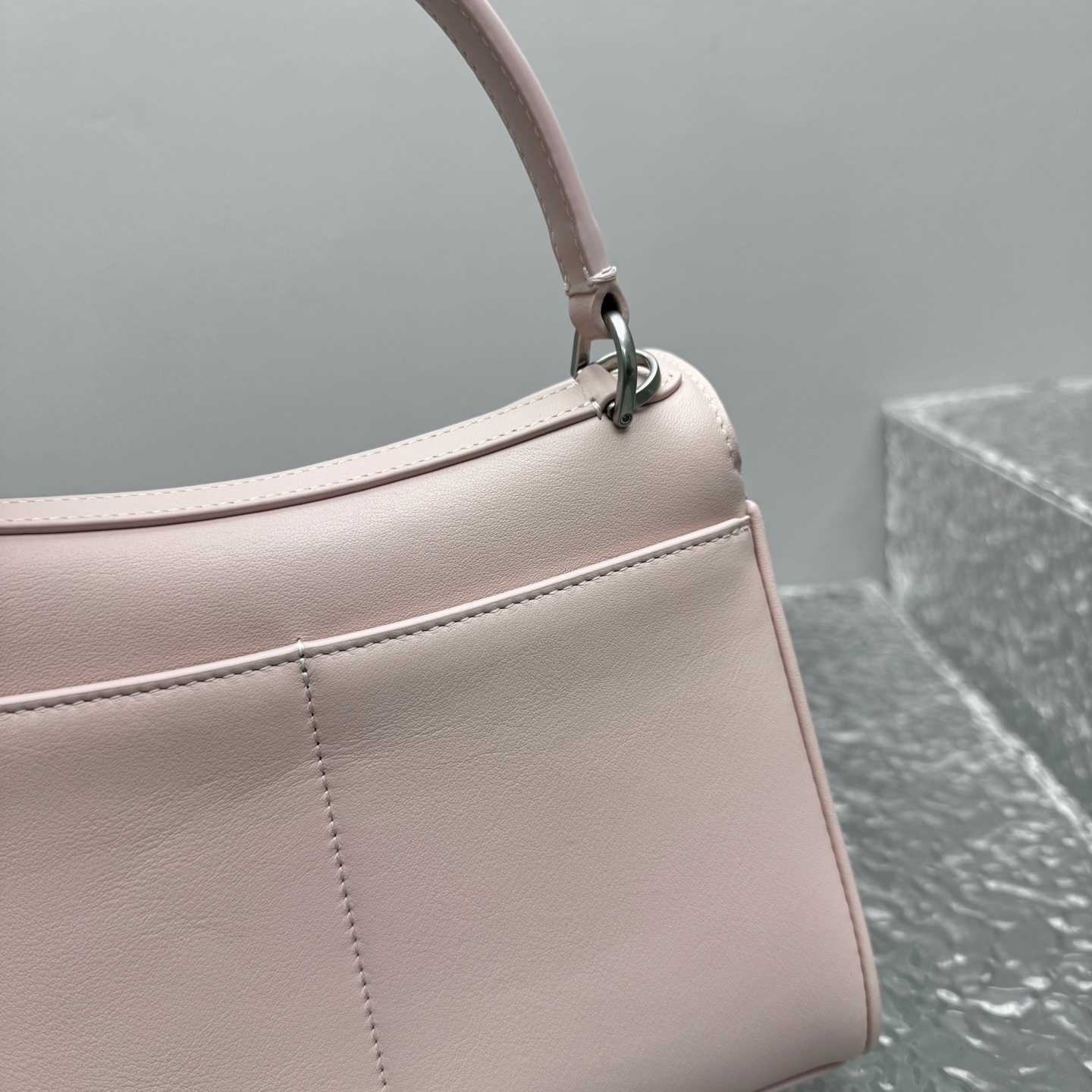 Balenciaga Rodeo Handbag Mini In Suede Pink - EUR FASHION